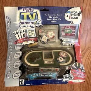 2004 World Poker Tour WPT Plug‎ & Play TV Game Platinum Version Jakks New In Box